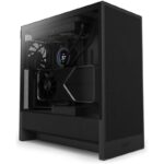 NZXT case H5 Flow edition / 2x120 mm fan / USB 3.0 / USB-C 3.1 / transparent side panel / mesh panel / black