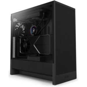 NZXT case H5 Flow edition / 2x120 mm fan / USB 3.0 / USB-C 3.1 / transparent side panel / mesh panel / black