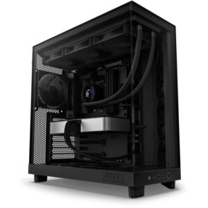 NZXT H6 Flow dual-chamber case / MidT / 3x120mm fan / 2xUSB 3.2 / USB-C / glass side and front / black