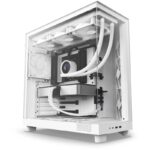 NZXT H6 Flow dual-chamber case / MidT / 3x120mm fan / 2xUSB 3.2 / USB-C / glass side and front / white