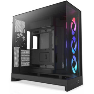 NZXT H9 Flow ARGB dual-chamber ATX case / 3xRGB 140 mm / 1x 120mm fan / glass / black