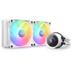 NZXT water cooler Kraken 240 RGB / 2x120mm fan / 4-pin PWM / LCD disp. / 6 years / white