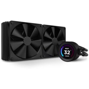 NZXT water cooler Kraken 280 ELITE / 2x140mm fan / 4-pin PWM / LCD disp. / 6 years