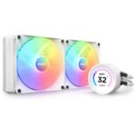 NZXT water cooler Kraken 280 ELITE RGB / 2x140mm RGB fan / 4-pin PWM / LCD disp. / 6 years / white