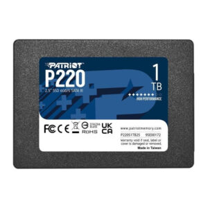 PATRIOT P220 1TB SSD / Internal / 2.5" / SATA 6Gb/s /