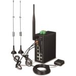 Planet IoT/M2M industrial gateway, 1xWAN+3xLAN 1Gb, 2xLTE, WiFi ac, GPS, 3xCOM, I/O, DIN, IP30, -36/+75C, 9-36VDC