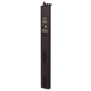 Planet IPM-08220, IP vertical control 8x sockets 240V/10A, 0U Rack, LED+display, 2 cascade ports, sensor port