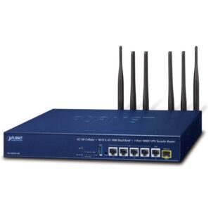 Planet VR-300FW-NR 5G Enterprise router/firewall VPN/VLAN/QoS/HA/AP controller, 1xWAN(SD-WAN), 4xLAN, 1xSFP, WiFi802.11ax