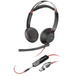Poly Blackwire 5220 Stereo USB-C Headset +3.5mm Plug +USB-C/A Adapter (Bulk)