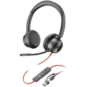 Poly Blackwire 8225 Stereo USB-C Headset + USB-C/A Adapter