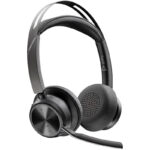 Poly by HP Voyager Focus 2 MS Teams wireless headset, charging stand