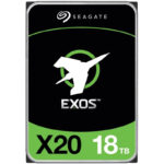 SEAGATE Exos X20 18TB HDD / ST18000NM003D / SATA / 3.5" / 7200 rpm / 256MB / 512E/4KN