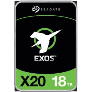 SEAGATE Exos X20 18TB HDD / ST18000NM003D / SATA / 3.5" / 7200 rpm / 256MB / 512E/4KN