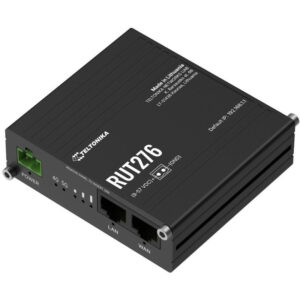 Teltonika RUT276 industrial router, dual SIM, Redcap 5G, 1x LAN, 1x WAN, serial RS232/485, WiFi 4