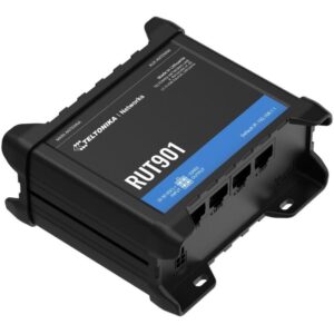 Teltonika RUT901 industrial LTE router with Ethernet backup, 1x WAN 3x LAN, LTE Cat4/3G/2G, Wi-Fi