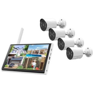 TRX Innotronik ICS-WKM10MA04 Security Outdoor wi-fi NVR kit 4pcs 3MPix cameras + LCD display 10.1"
