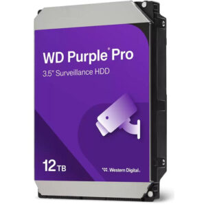 WD PURPLE PRO 12TB / WD122PURP / SATA 6Gb/s / Internal 3.5" / 7200 rpm / 512MB
