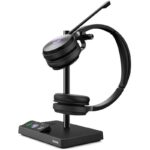 Yealink WH62 Dual headset, DECT, binaural, wireless, MS Teams, base station