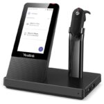Yealink WH67 headset, DECT, single ear, wireless, MS Teams, multi-function base station