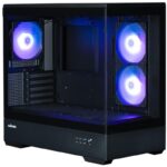 Zalman case P30 Black / miniT / 3x120mm fan ARGB / USB 3.0 / USB-C / tempered glass / black