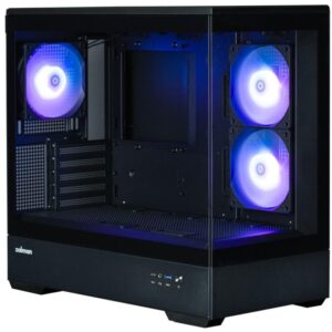 Zalman case P30 Black / miniT / 3x120mm fan ARGB / USB 3.0 / USB-C / tempered glass / black