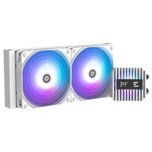 Zalman water cooler ALPHA2 A24 White / 2 x 120 mm / PWM / ARGB / white